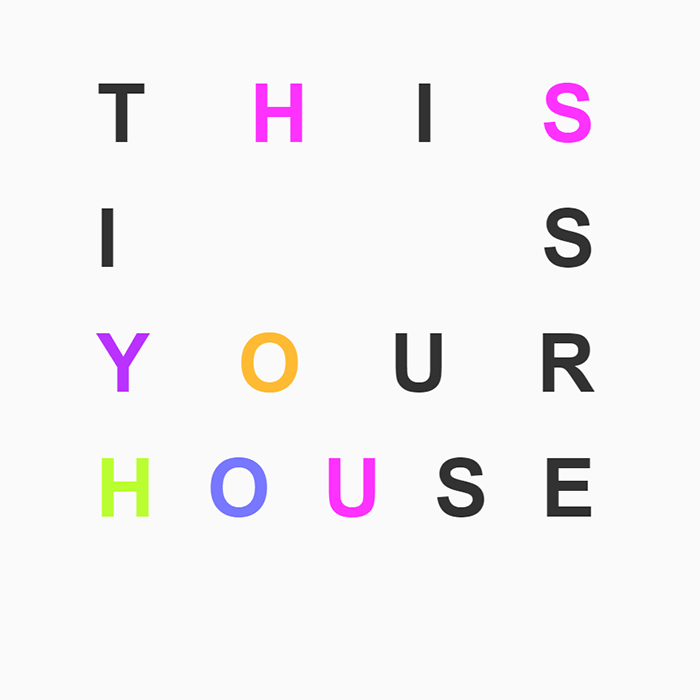 Screenshot of This is your house typography experiment